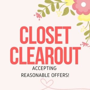 CLOSET CLEAROUT!!!!!